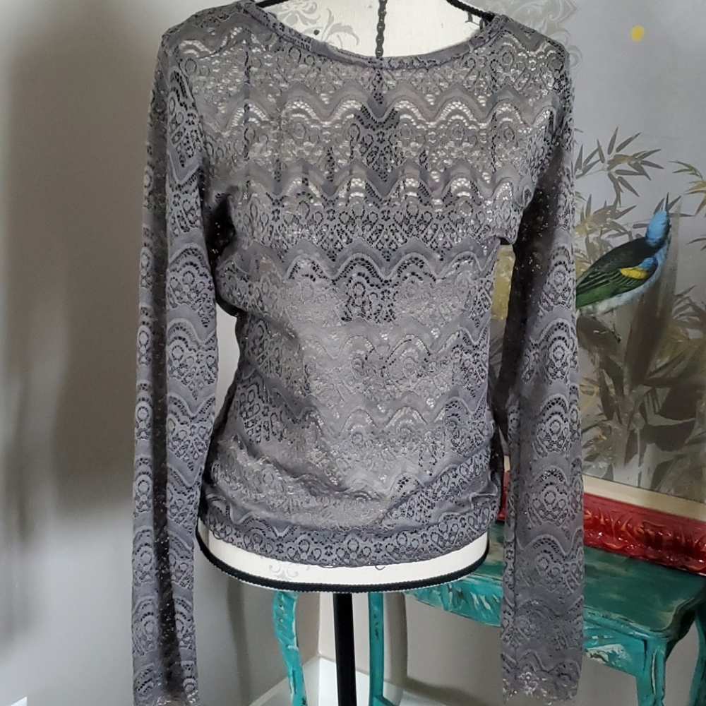 BKE Boutique lace blouse